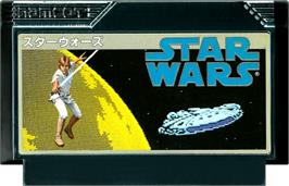 Cartridge artwork for Star Wars on the Nintendo NES.