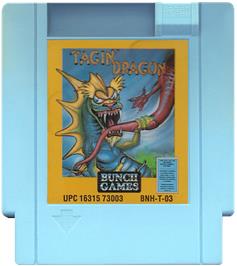 Cartridge artwork for Tagin' Dragon on the Nintendo NES.