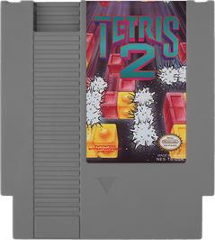 Cartridge artwork for Tetris 2 on the Nintendo NES.