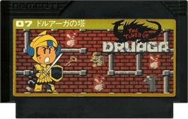 Cartridge artwork for Tower of Druaga on the Nintendo NES.