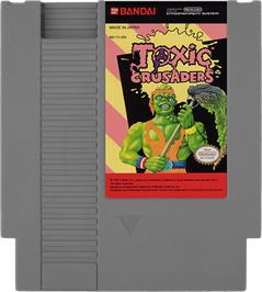 Cartridge artwork for Toxic Crusaders on the Nintendo NES.