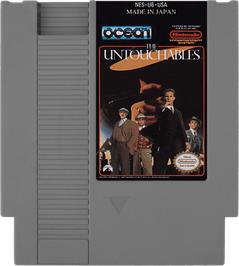 Cartridge artwork for Untouchables on the Nintendo NES.