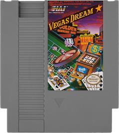 Cartridge artwork for Vegas Dream on the Nintendo NES.