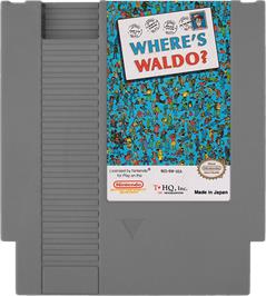Cartridge artwork for Where's Waldo? on the Nintendo NES.