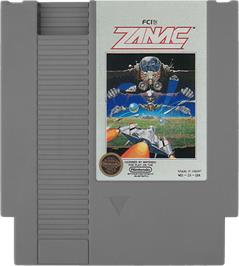 Cartridge artwork for Zanac A.I. on the Nintendo NES.