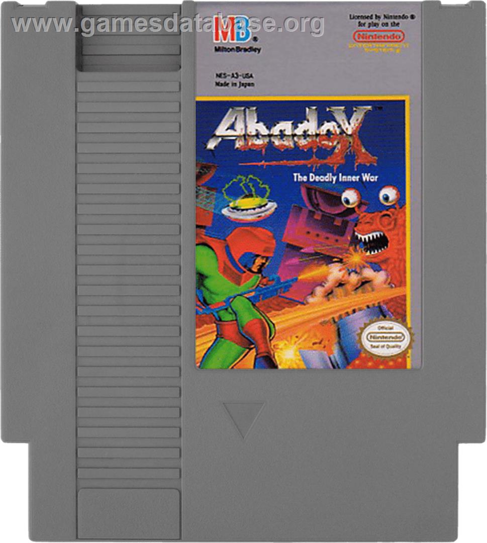 Abadox: The Deadly Inner War - Nintendo NES - Artwork - Cartridge
