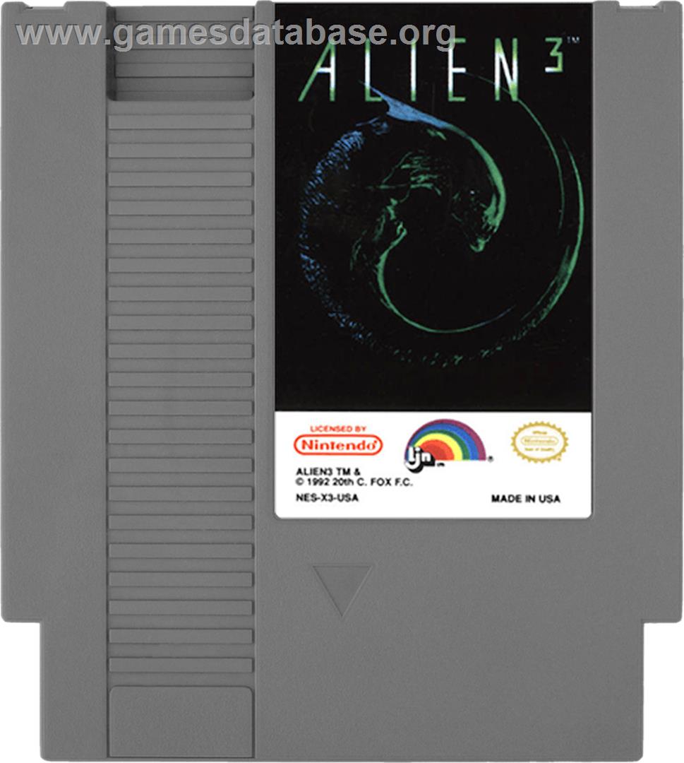 Alien³ - Nintendo NES - Artwork - Cartridge