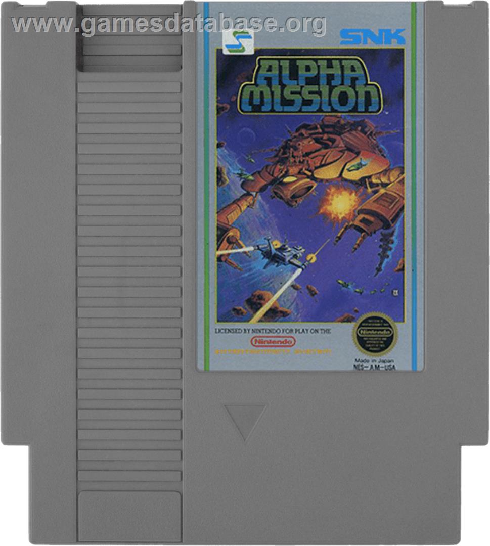 Alpha Mission - Nintendo NES - Artwork - Cartridge