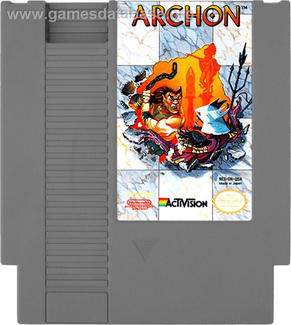 Archon: The Light and the Dark - Nintendo NES - Artwork - Cartridge