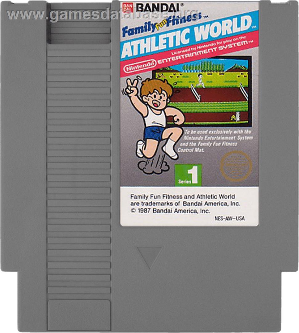 Athletic World - Nintendo NES - Artwork - Cartridge