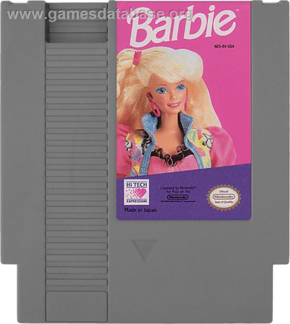 Barbie - Nintendo NES - Artwork - Cartridge