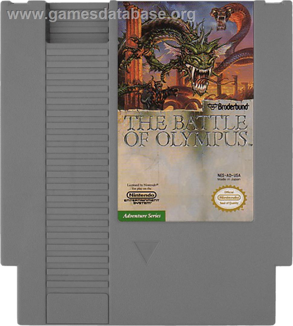 Battle of Olympus - Nintendo NES - Artwork - Cartridge