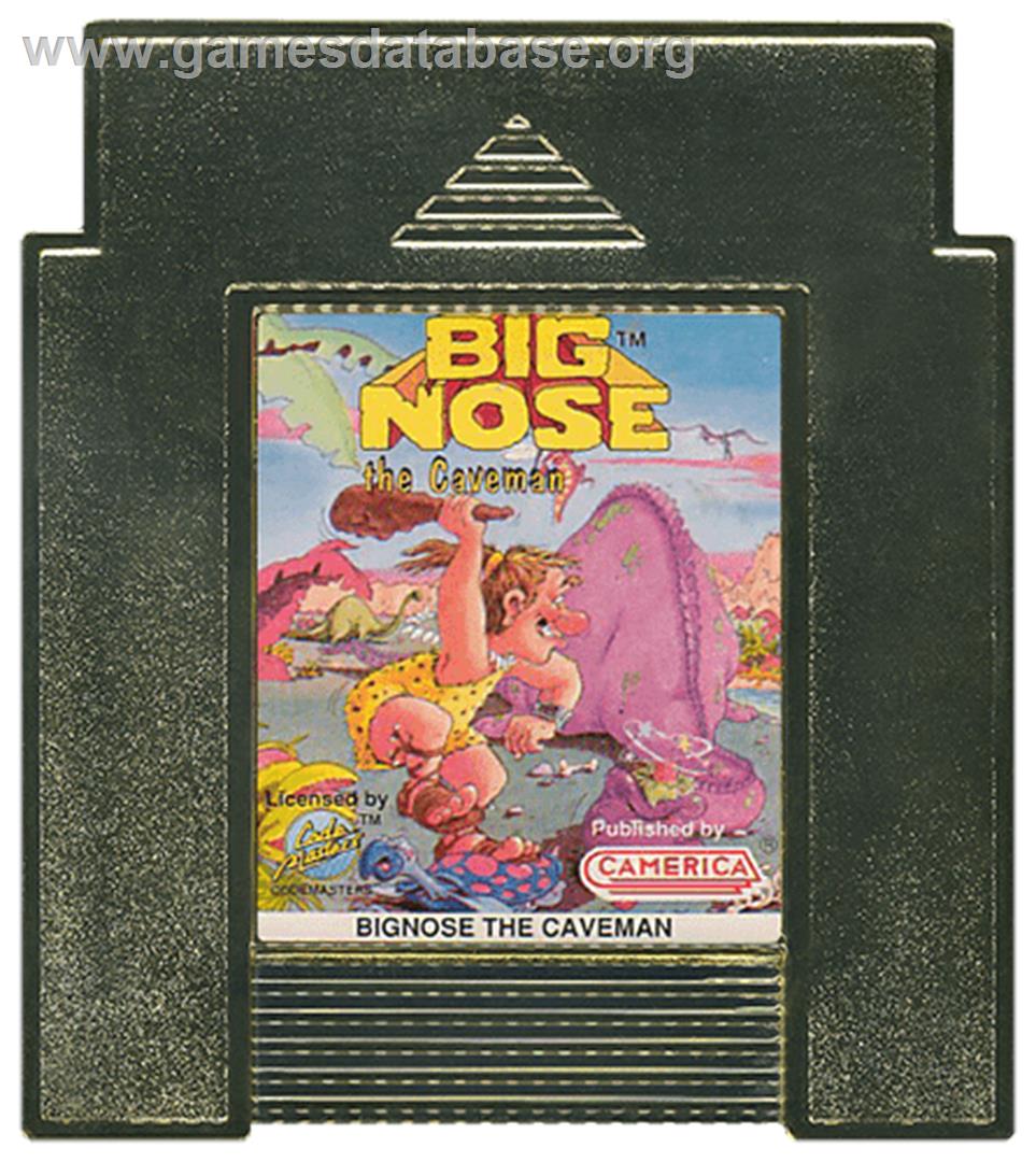 Big Nose the Caveman - Nintendo NES - Artwork - Cartridge