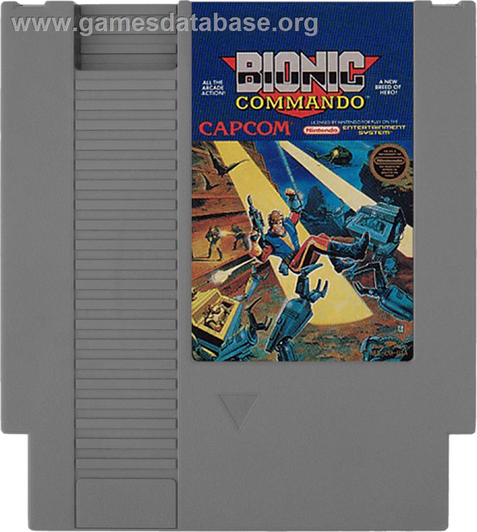 Bionic Commando - Nintendo NES - Artwork - Cartridge