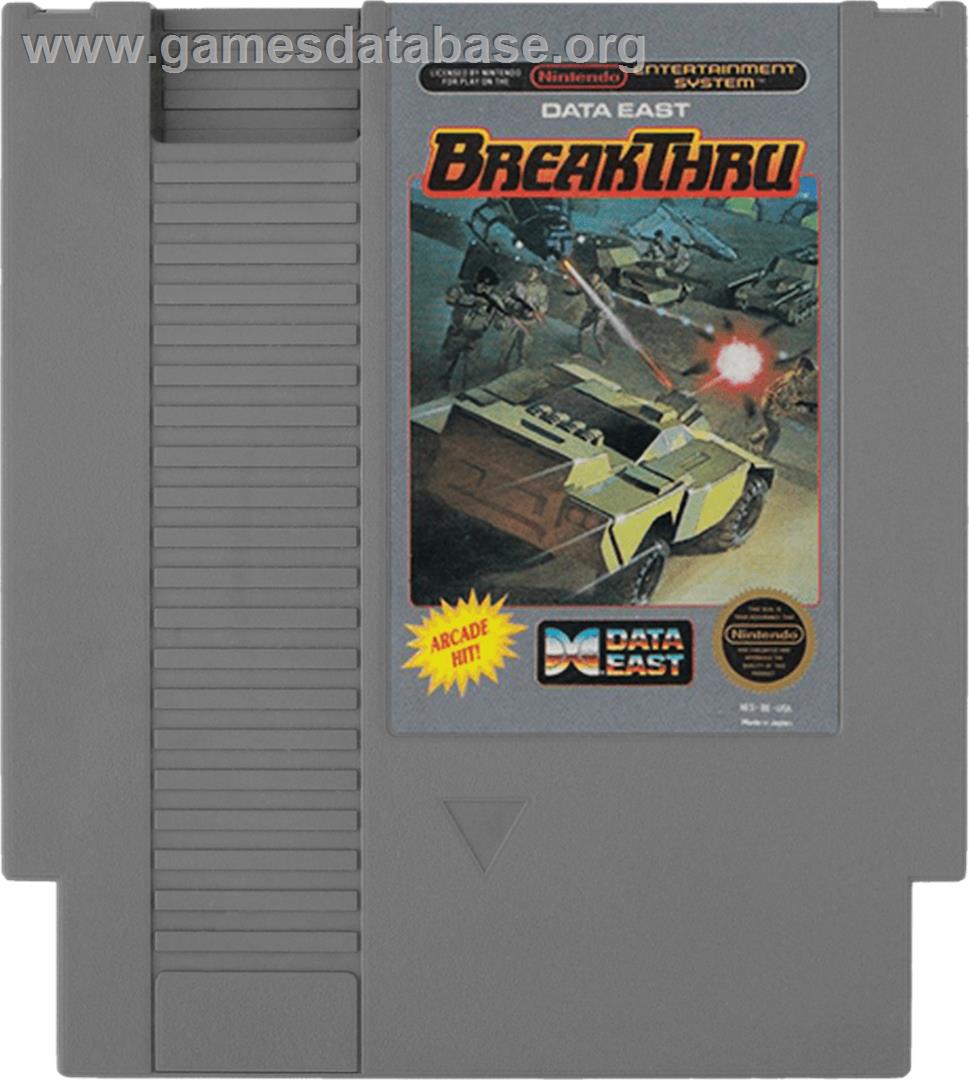 Break Thru - Nintendo NES - Artwork - Cartridge