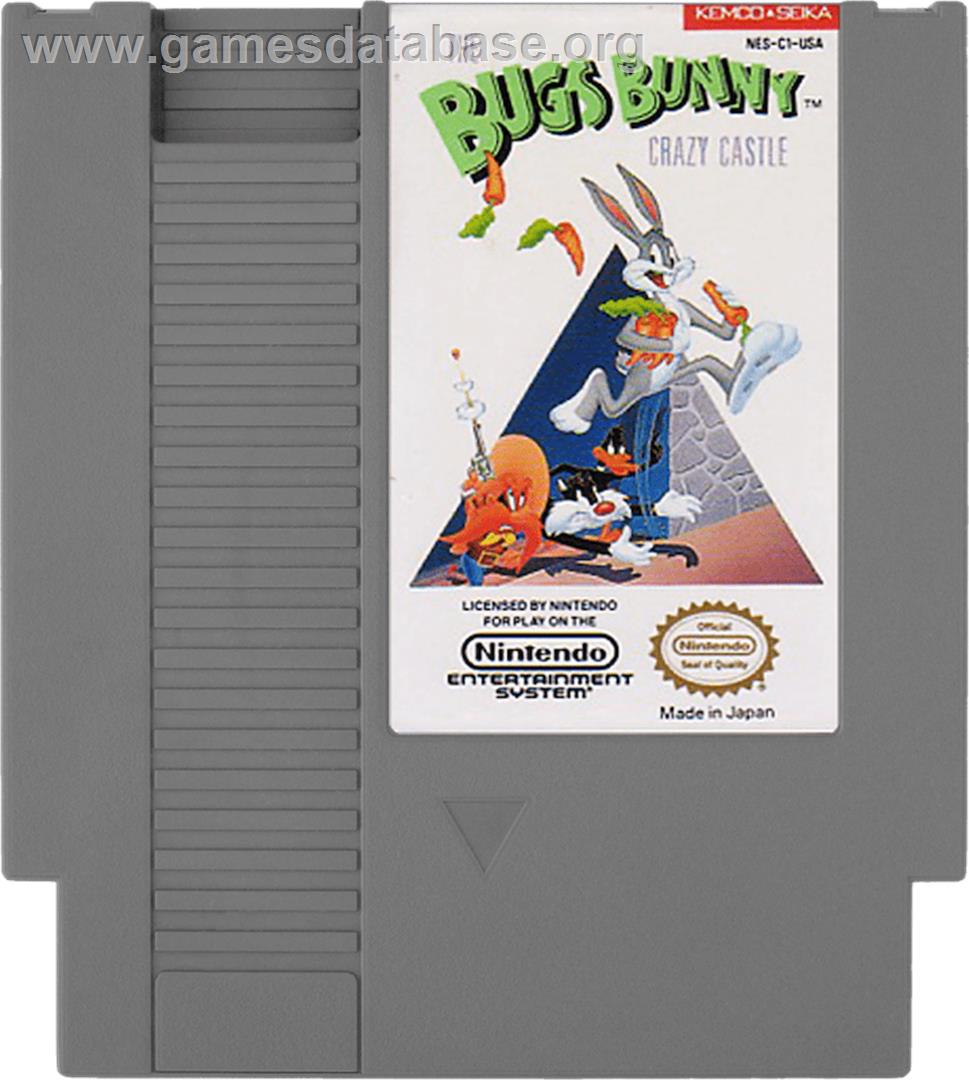 Bugs Bunny Crazy Castle - Nintendo NES - Artwork - Cartridge