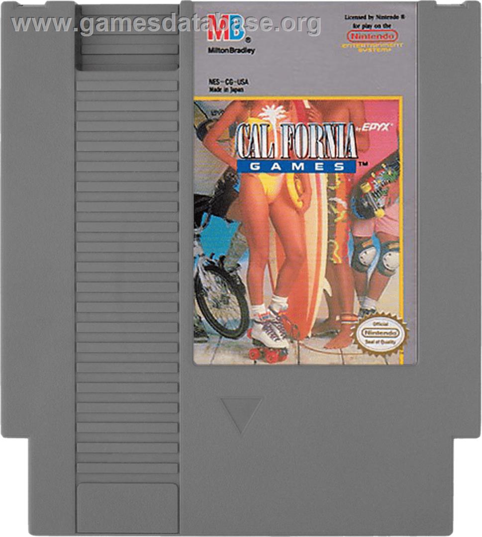 California Games - Nintendo NES - Artwork - Cartridge