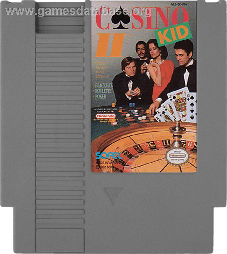 Casino Kid 2 - Nintendo NES - Artwork - Cartridge