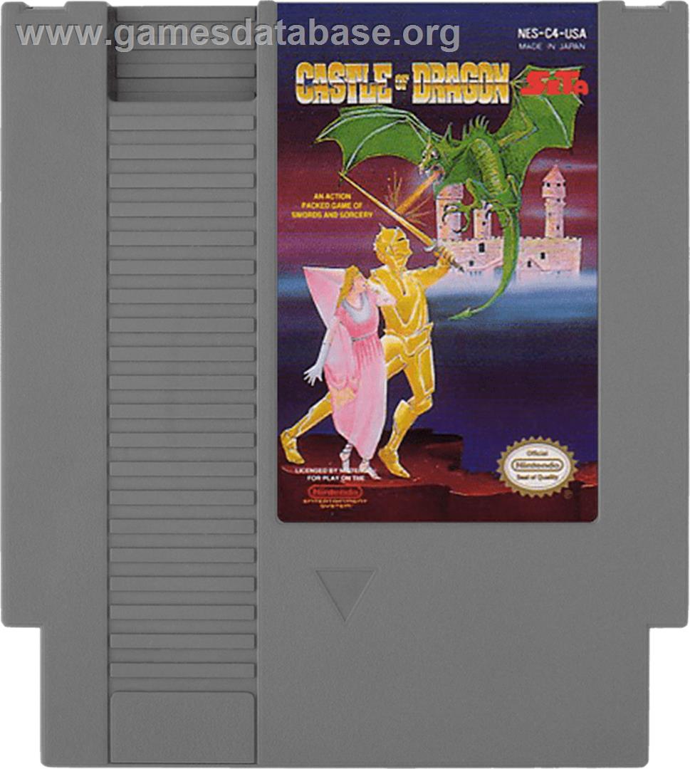 Castle of Dragon - Nintendo NES - Artwork - Cartridge