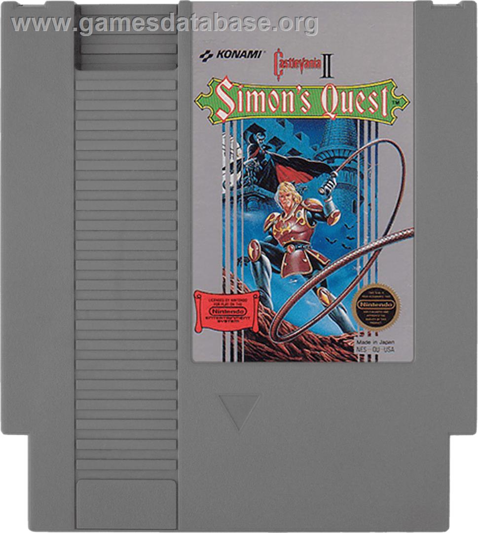 Castlevania 2: Simon's Quest - Nintendo NES - Artwork - Cartridge