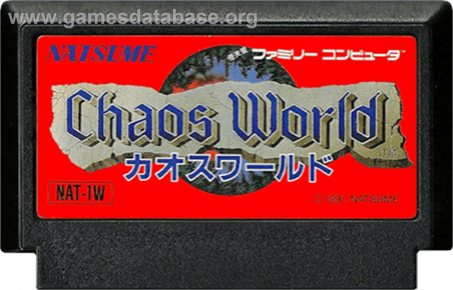 Chaos World - Nintendo NES - Artwork - Cartridge