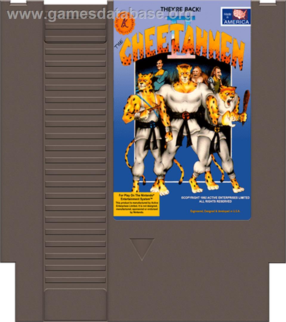 CheetahMen 2 - Nintendo NES - Artwork - Cartridge