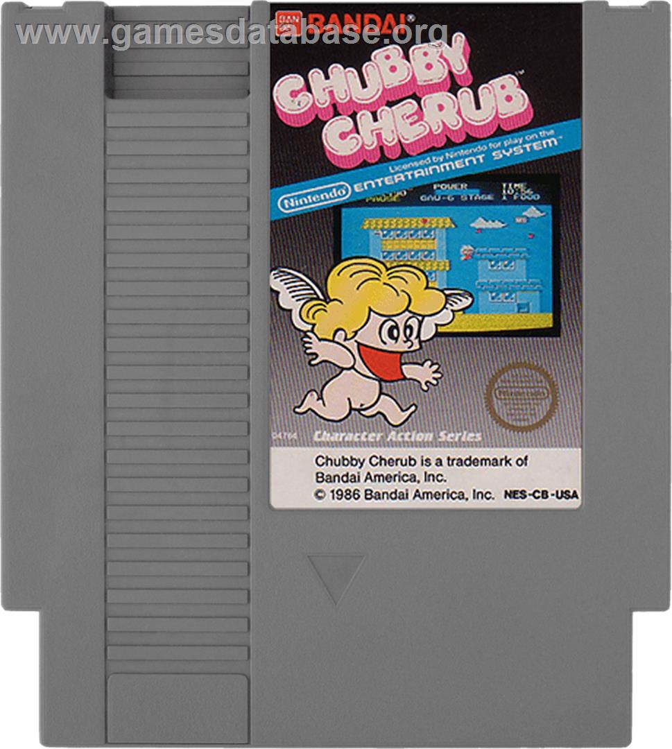 Chubby Cherub - Nintendo NES - Artwork - Cartridge