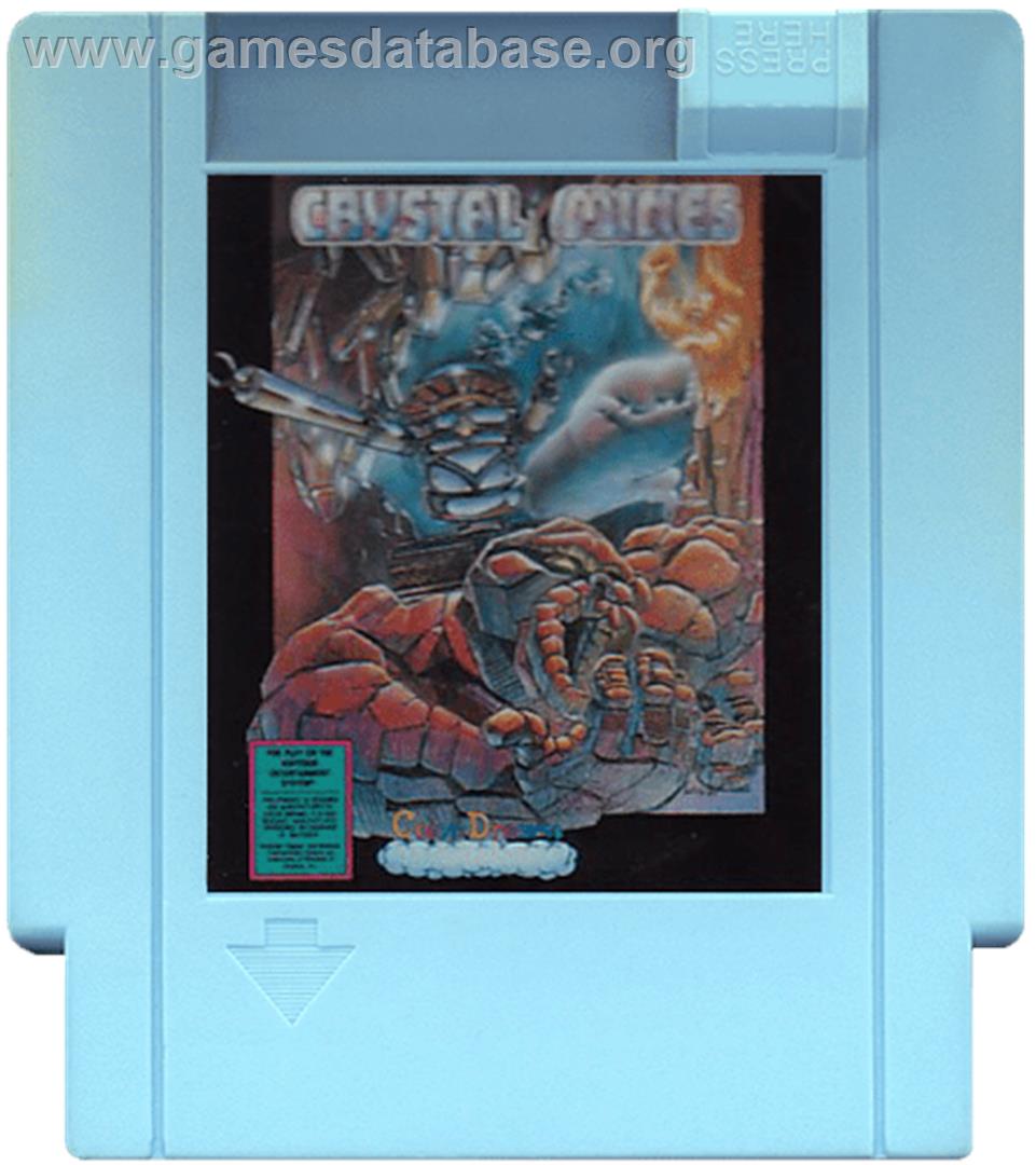 Crystal Mines - Nintendo NES - Artwork - Cartridge