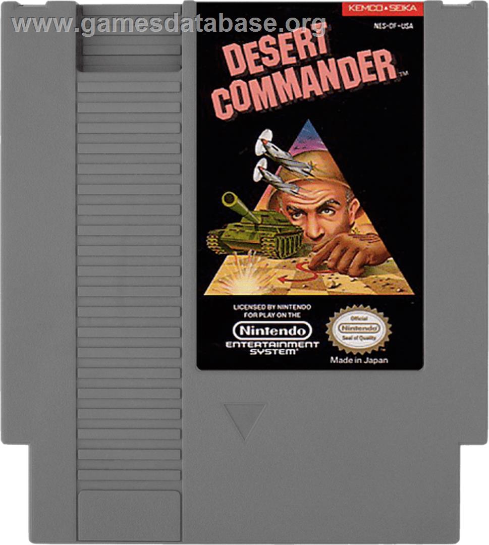 Desert Commander - Nintendo NES - Artwork - Cartridge