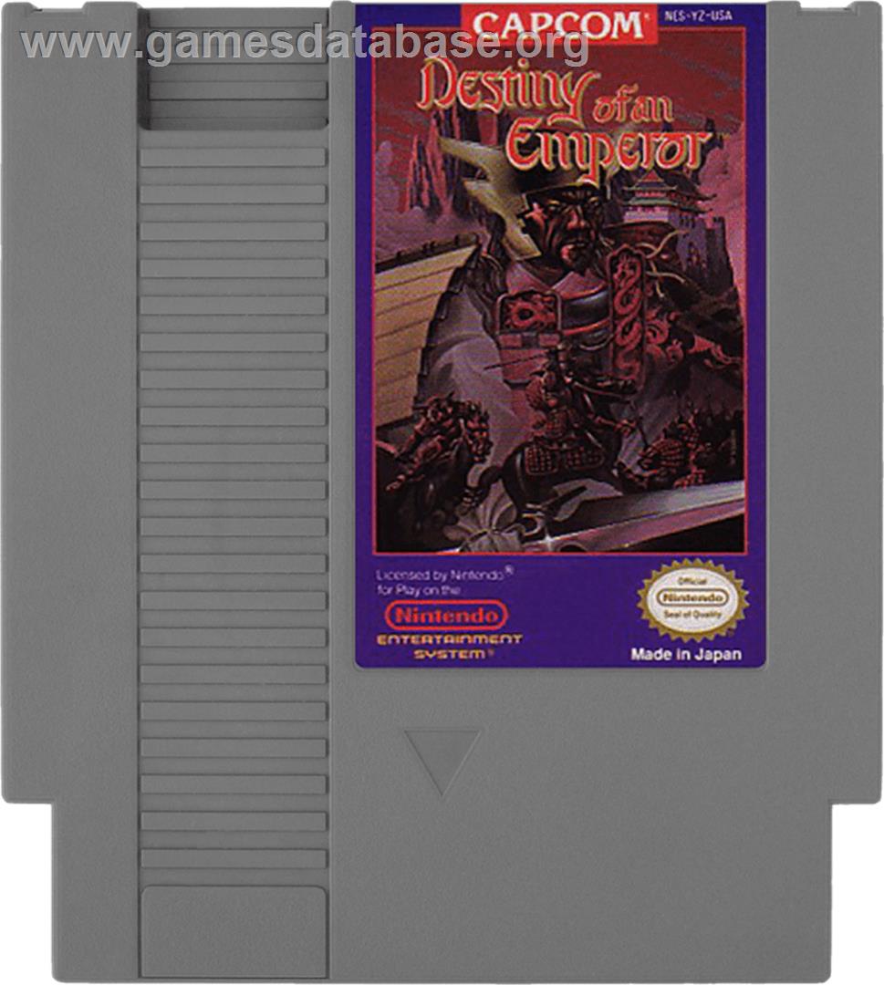 Destiny of an Emperor - Nintendo NES - Artwork - Cartridge
