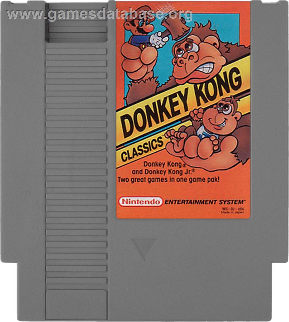 Donkey Kong Classics - Nintendo NES - Artwork - Cartridge