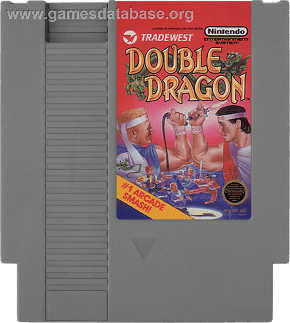 Double Dragon - Nintendo NES - Artwork - Cartridge