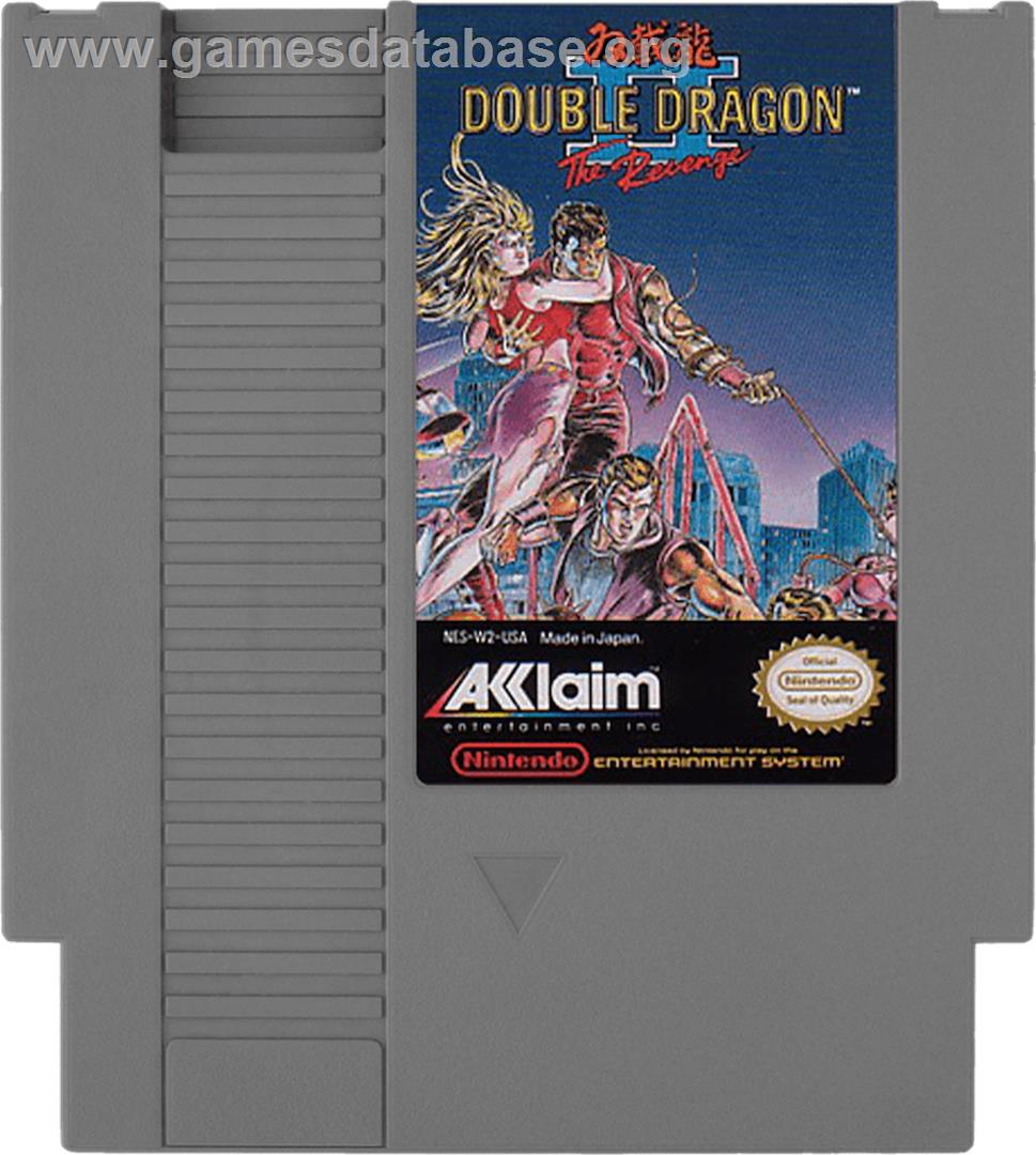 Double Dragon II - The Revenge - Nintendo NES - Artwork - Cartridge