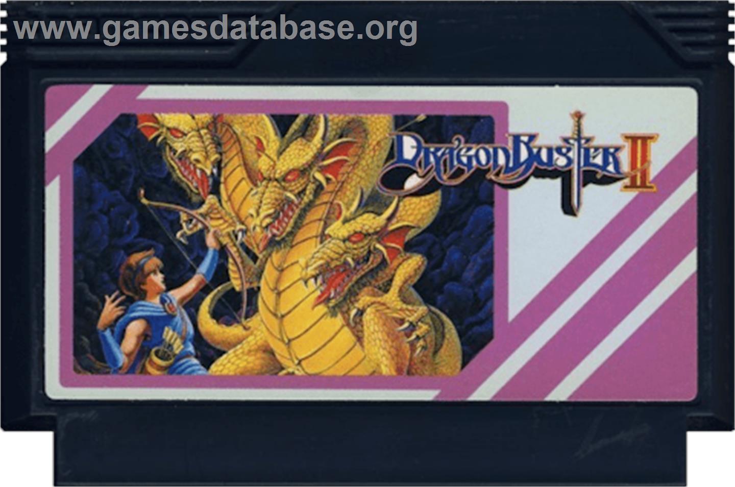 Dragon Buster II: Yami no Fuuin - Nintendo NES - Artwork - Cartridge