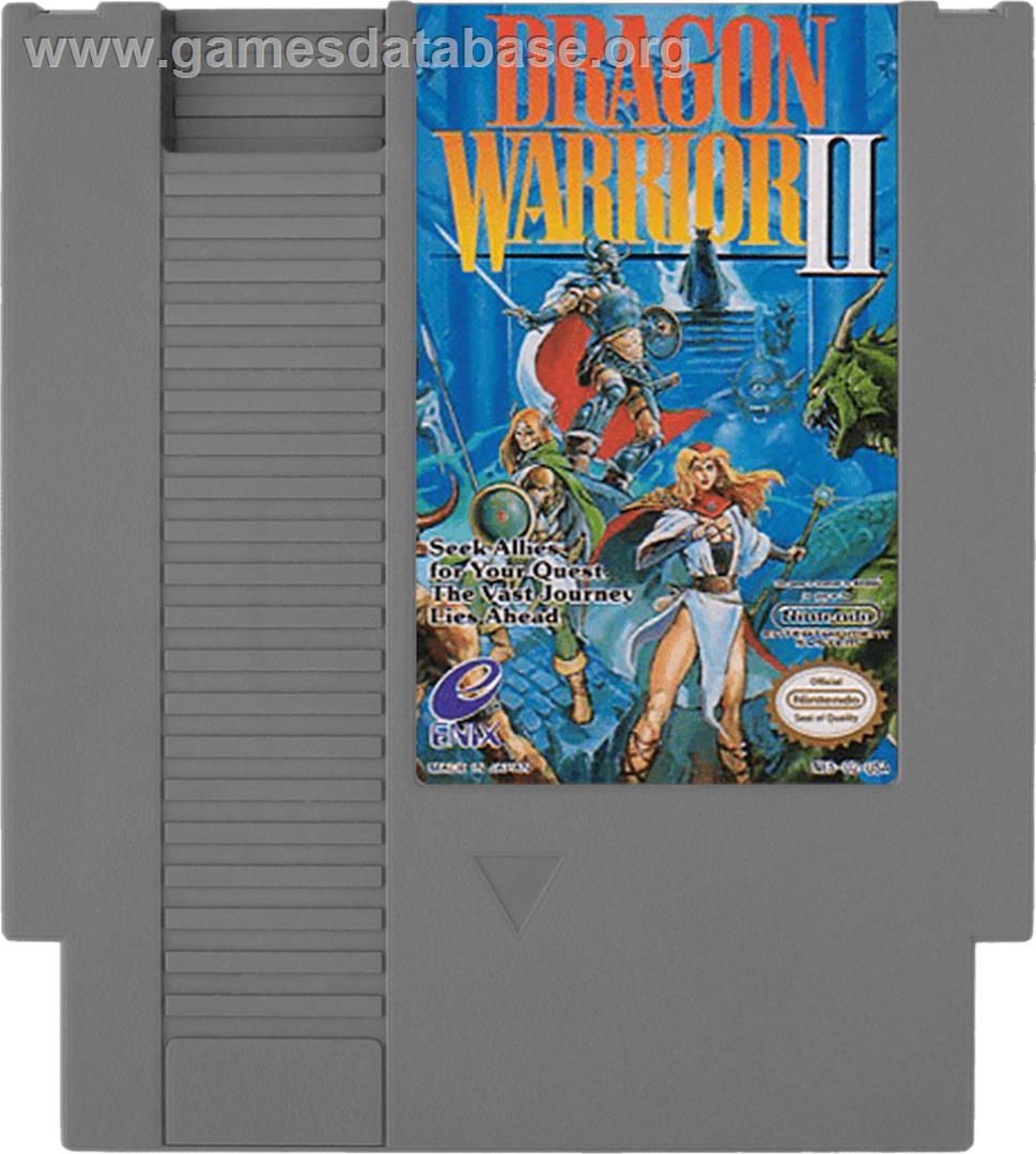 Dragon Warrior 2 - Nintendo NES - Artwork - Cartridge