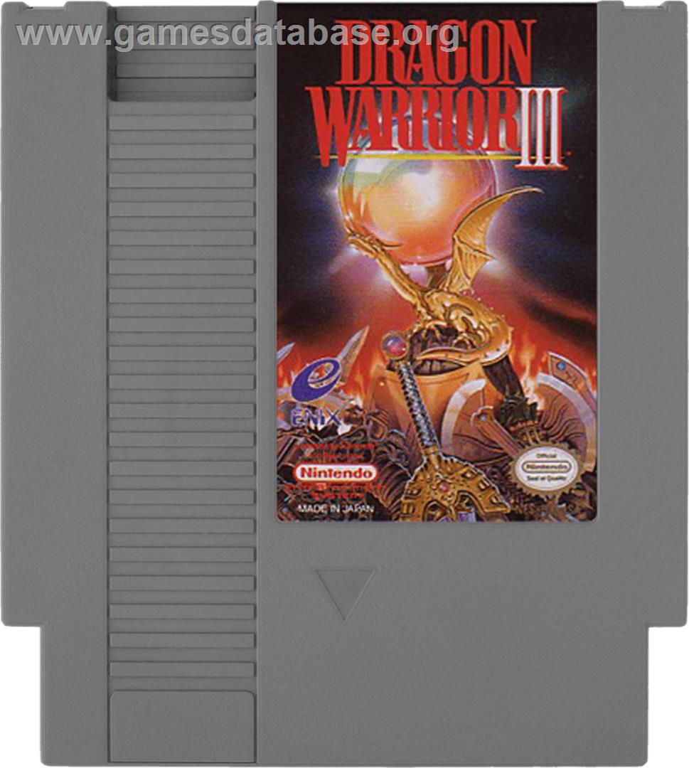 Dragon Warrior 3 - Nintendo NES - Artwork - Cartridge