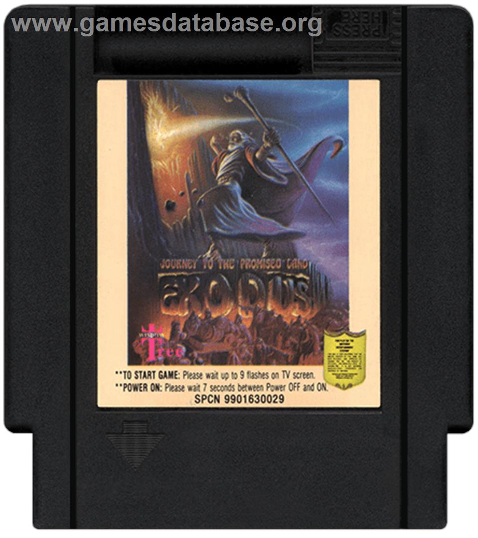 Exodus: Journey to the Promised Land - Nintendo NES - Artwork - Cartridge