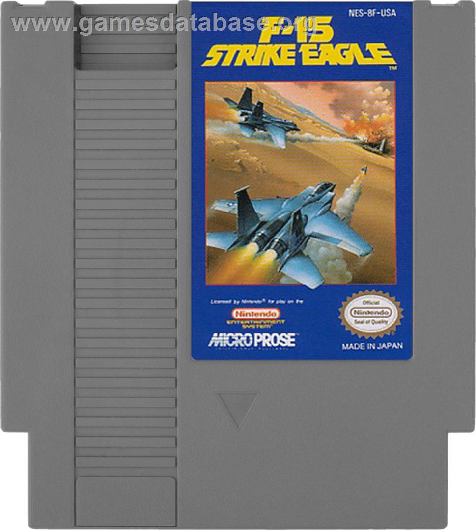 F-15 Strike Eagle - Nintendo NES - Artwork - Cartridge