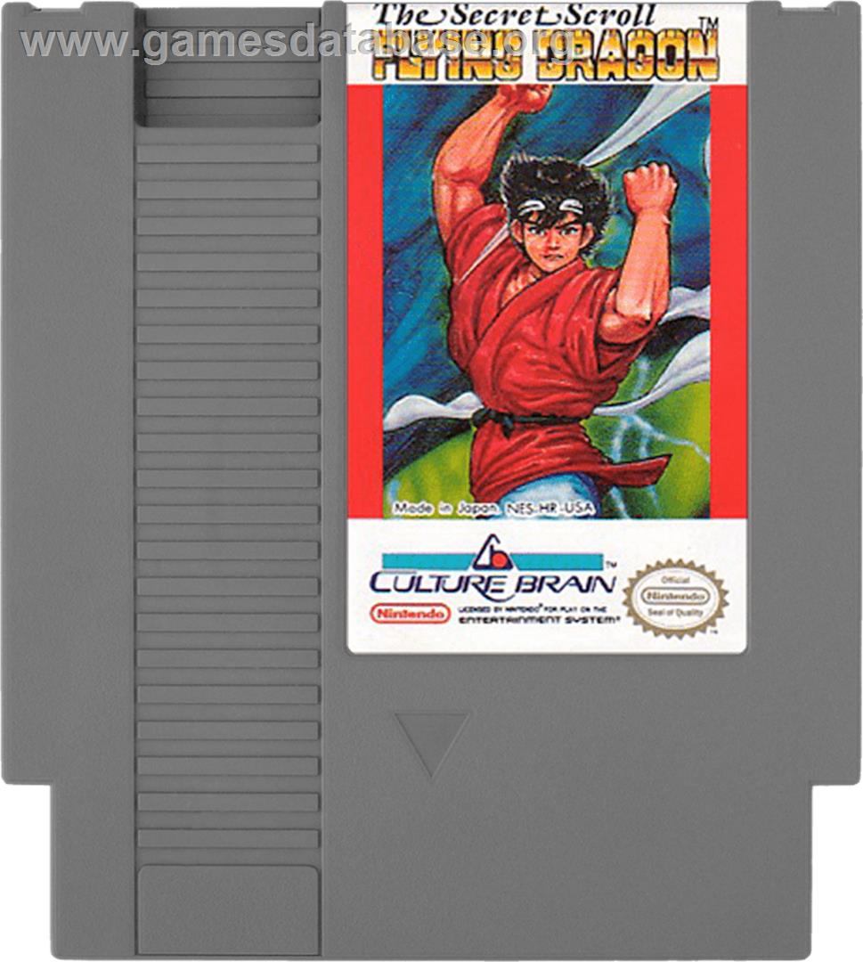 Flying Dragon: The Secret Scroll - Nintendo NES - Artwork - Cartridge