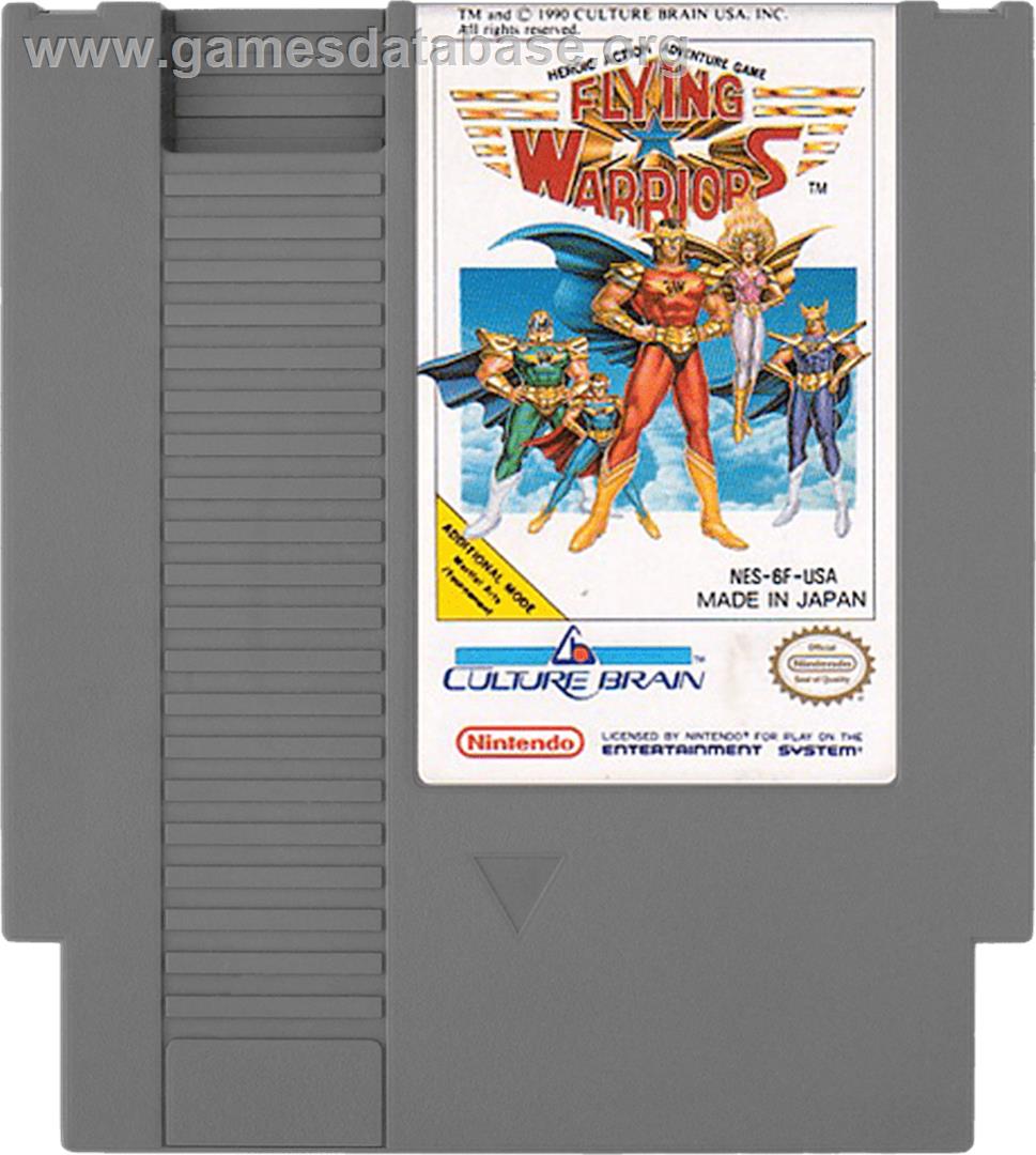 Flying Warriors - Nintendo NES - Artwork - Cartridge