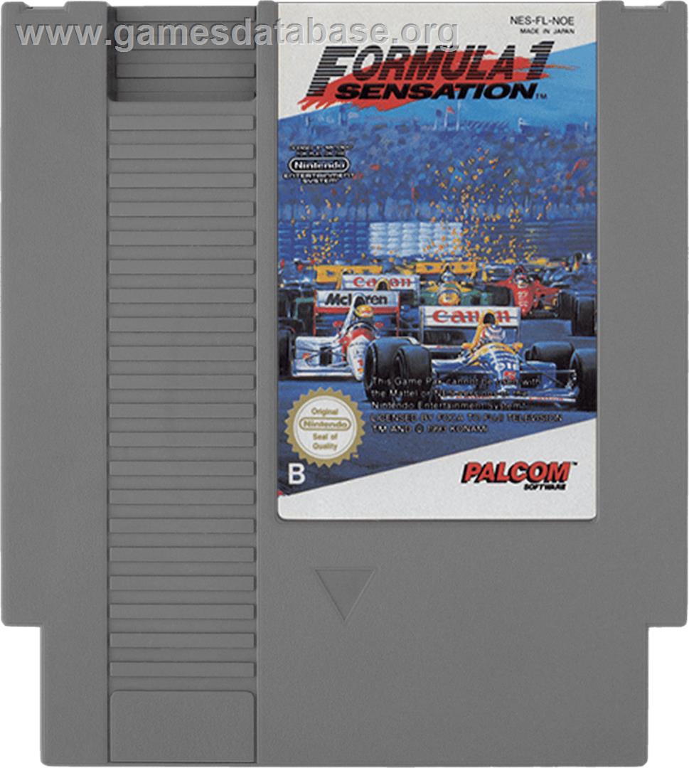 Formula 1 Sensation - Nintendo NES - Artwork - Cartridge