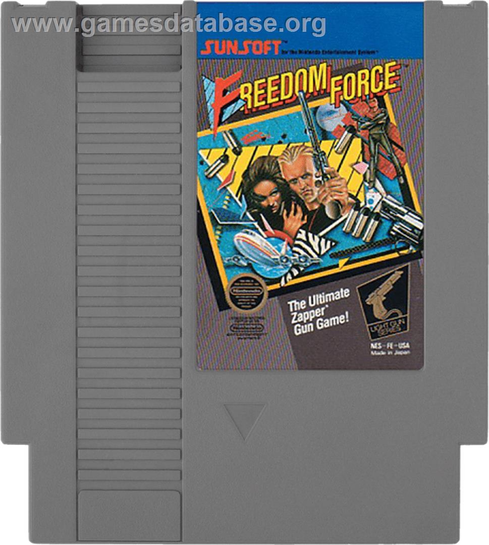 Freedom Force - Nintendo NES - Artwork - Cartridge