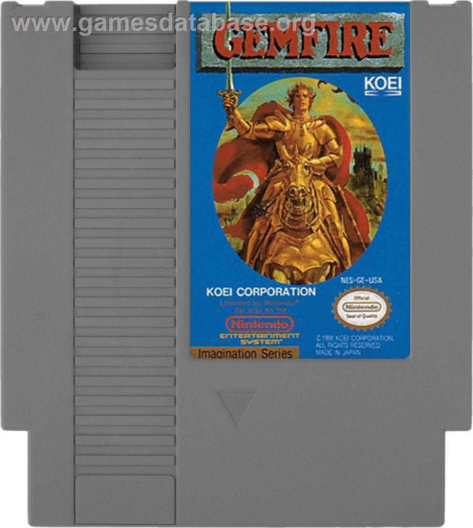 Gemfire - Nintendo NES - Artwork - Cartridge