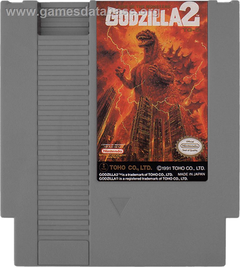 Godzilla 2: War of the Monsters - Nintendo NES - Artwork - Cartridge