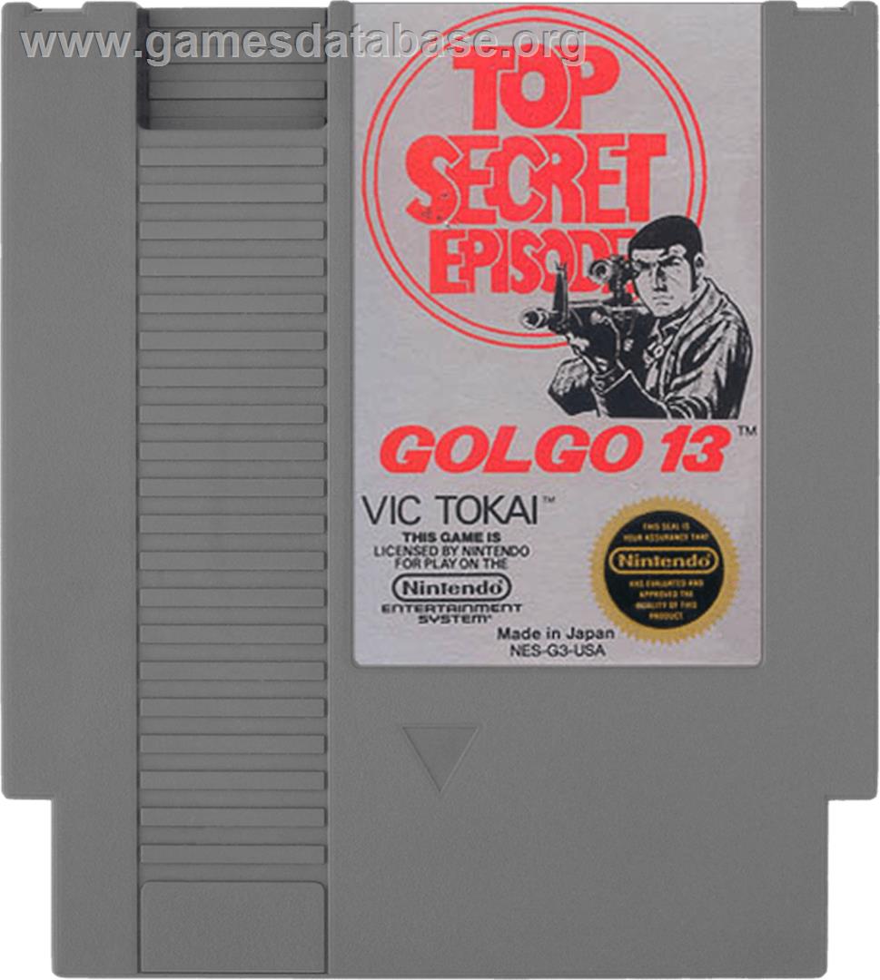Golgo 13: Top Secret Episode - Nintendo NES - Artwork - Cartridge