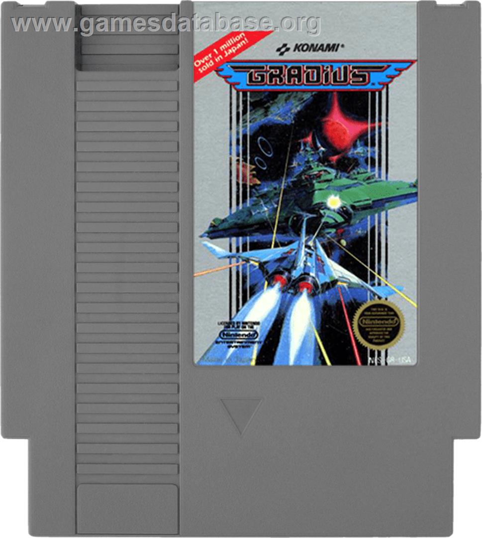Gradius - Nintendo NES - Artwork - Cartridge