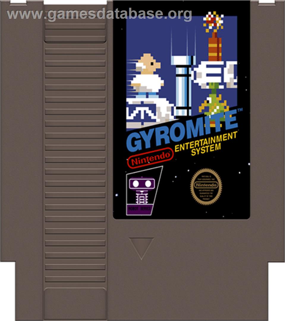 Gyromite - Nintendo NES - Artwork - Cartridge