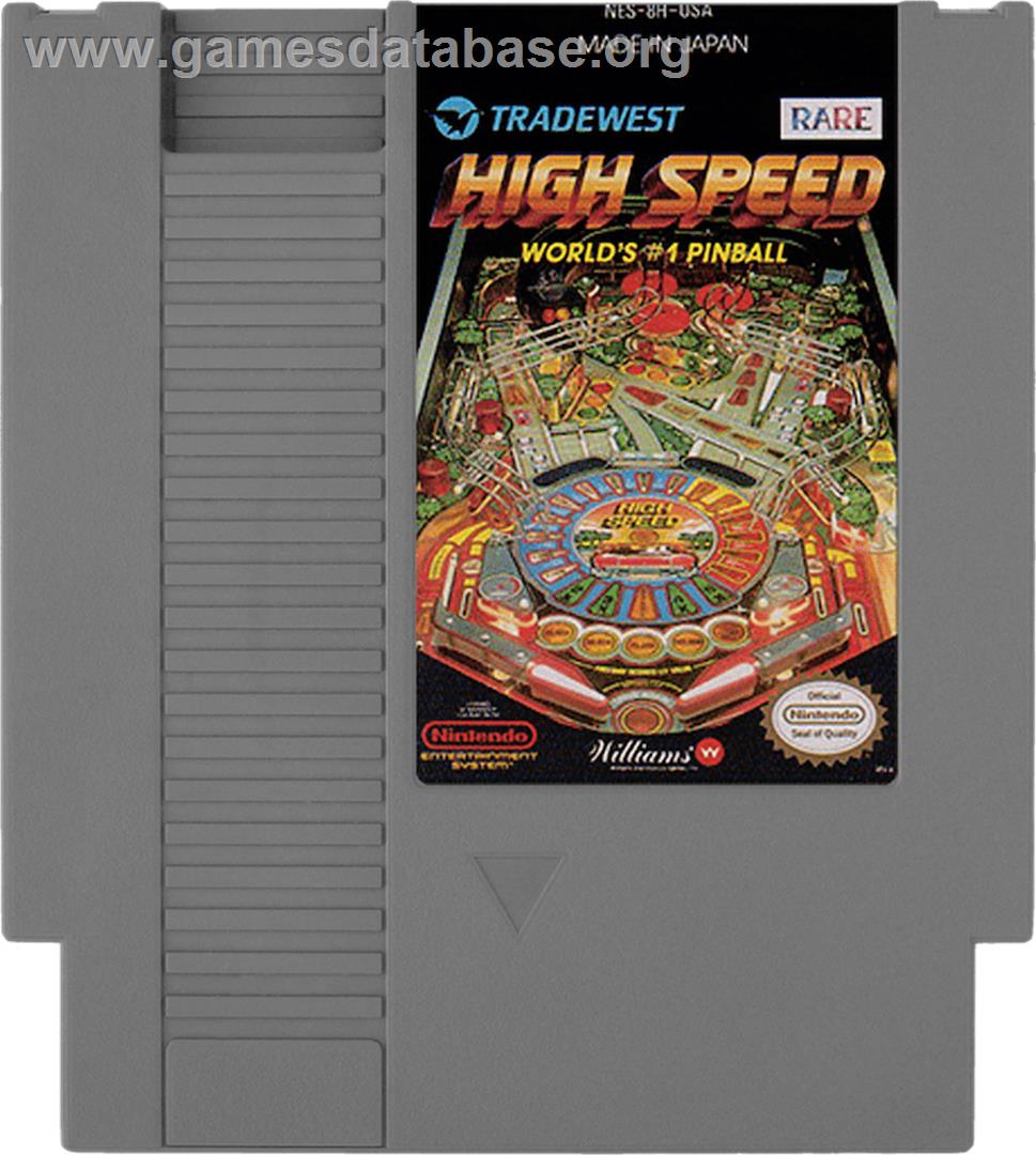 High Speed - Nintendo NES - Artwork - Cartridge