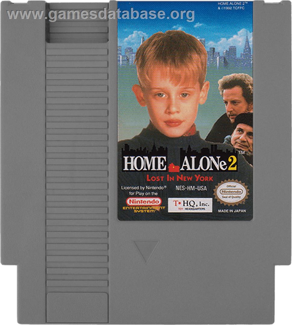 Home Alone 2: Lost in New York - Nintendo NES - Artwork - Cartridge