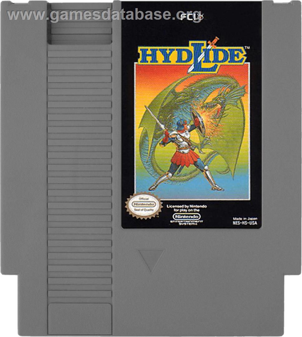 Hydlide - Nintendo NES - Artwork - Cartridge